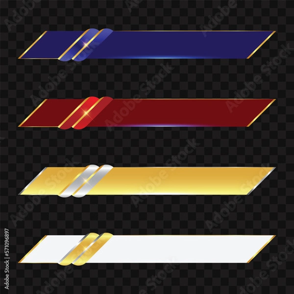 Fototapeta Template luxury shiny lower third