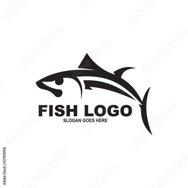 Obraz tuna fish logo design