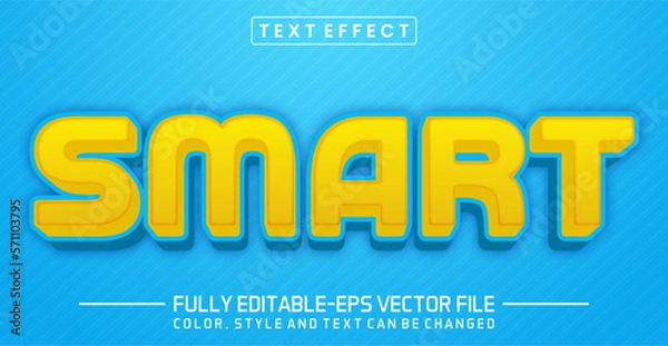 Fototapeta Smart text editable style effect