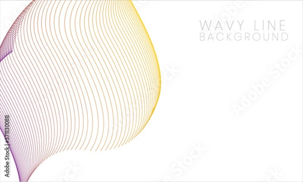 Obraz Yellow Purple Wave Lines Background