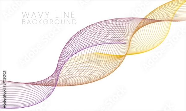 Obraz Yellow Purple Wave Lines Background