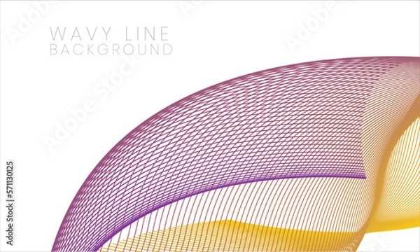 Obraz Yellow Purple Wave Lines Background