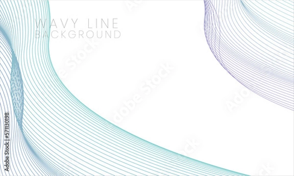 Obraz Blue Purple Wave Lines Background