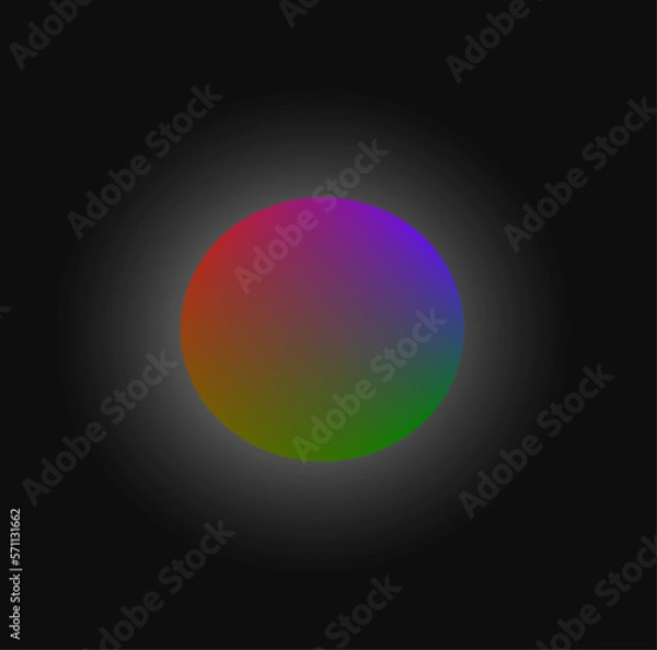 Fototapeta Multicolor glass sphere vector image