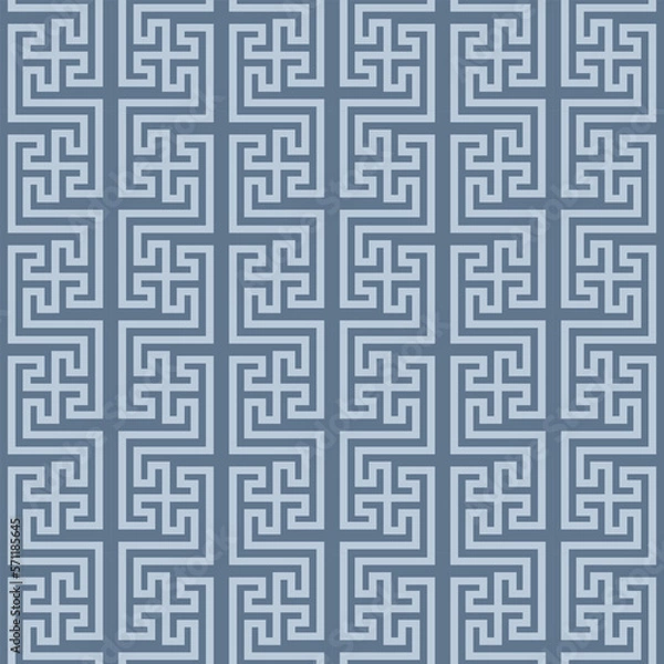 Fototapeta Japanese Maze Tile Vector Seamless Pattern