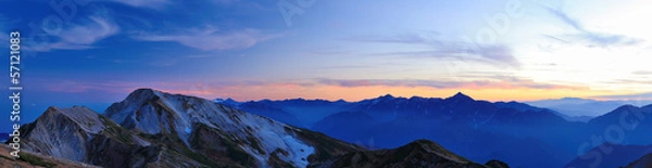 Obraz 白馬岳からの眺め