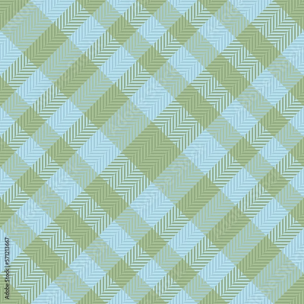 Fototapeta Texture fabric textile. Plaid background check. Tartan vector pattern seamless.