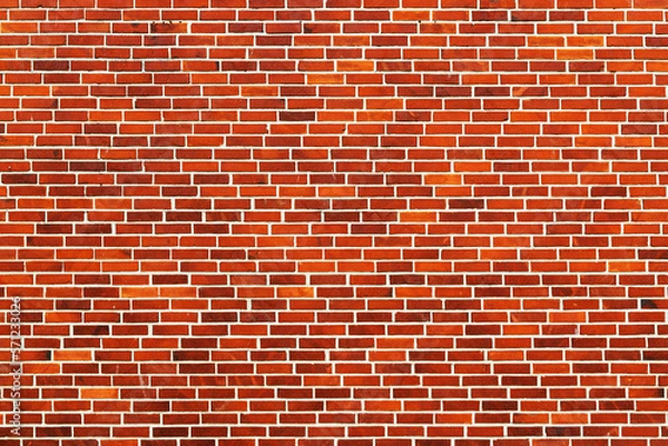 Obraz Large brick wall surface with unusual pattern as architectural background