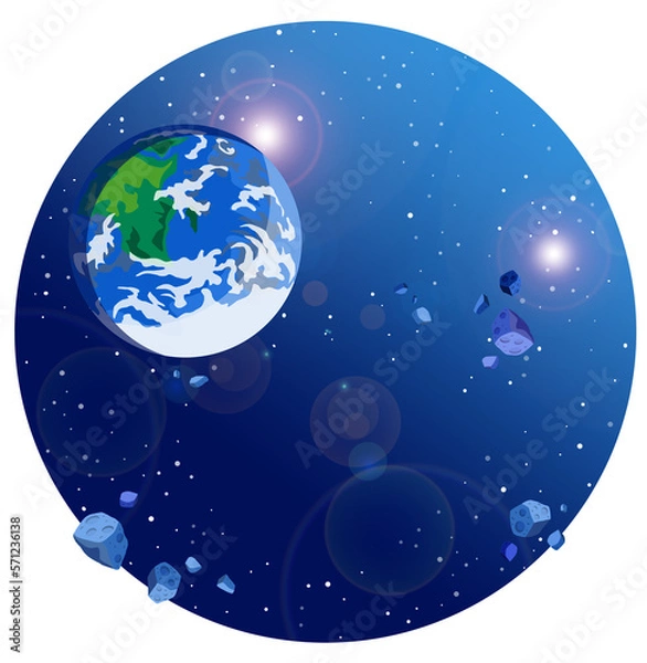 Fototapeta 宇宙,地球,背景,素材