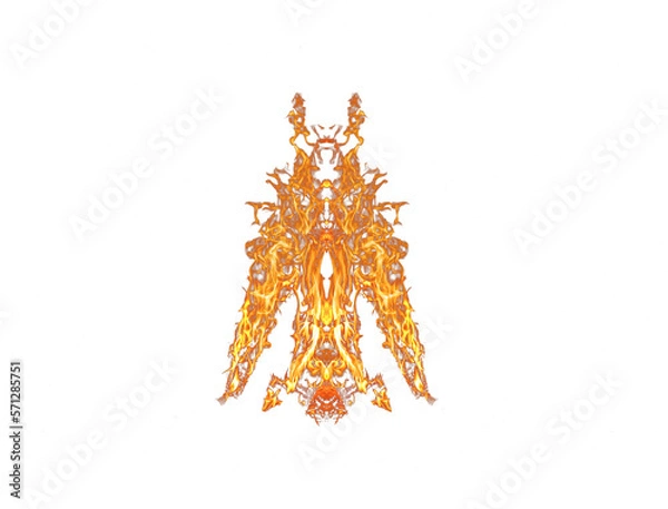 Obraz Simetrical isolated Flame 1