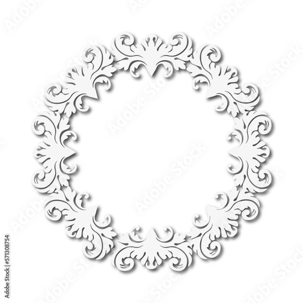 Fototapeta frames in vintage style with elements of ornament, art, pattern, background, texture