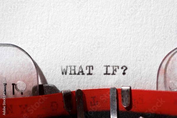 Fototapeta What if question