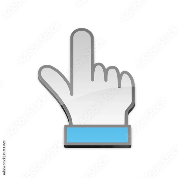 Fototapeta 3d hand curser