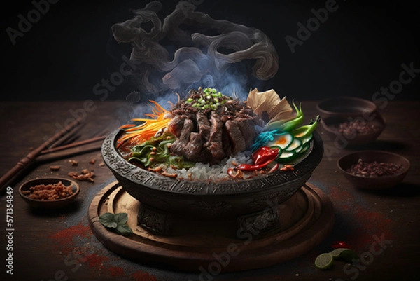 Obraz Delicious bulgogi, generative ai