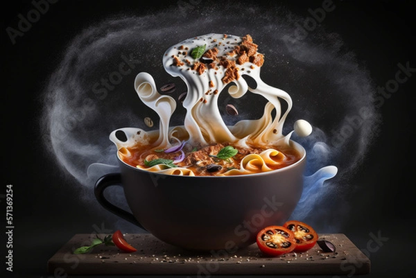 Obraz Delicious goulash, generative ai