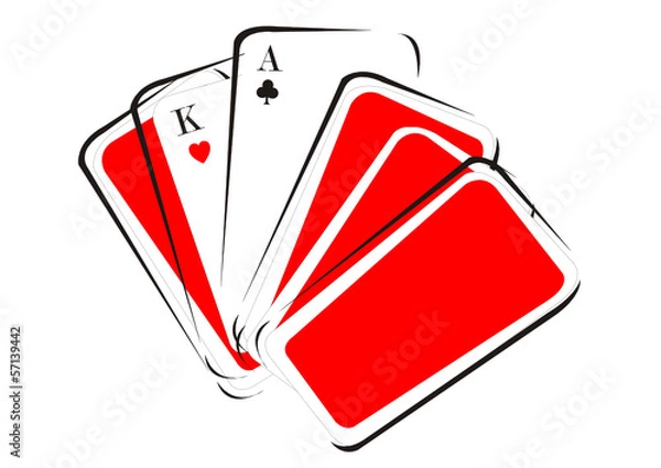 Fototapeta Pokerblatt