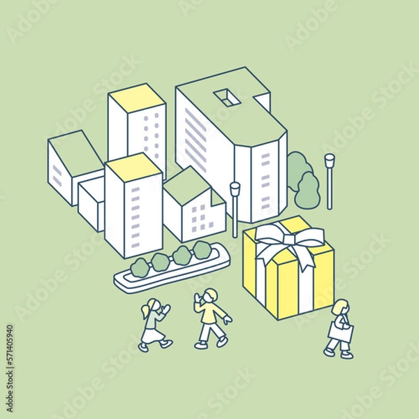 Obraz プレゼントを考える。友人との交流