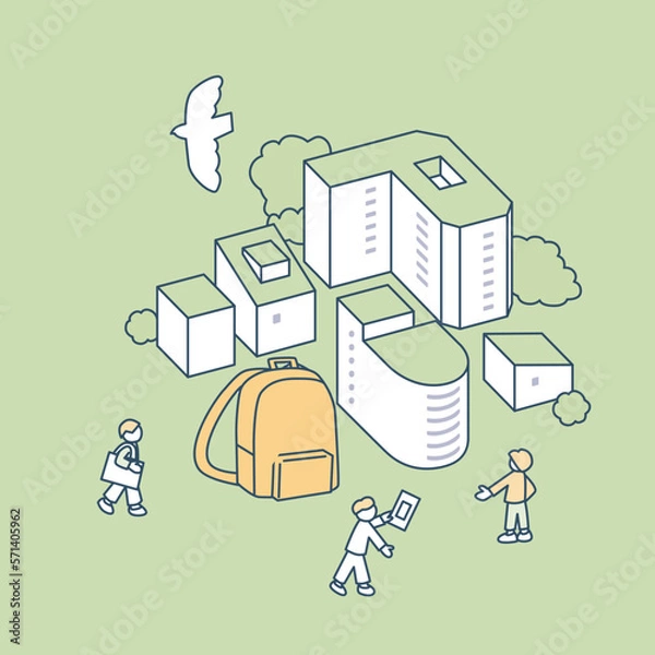 Obraz 旅行と荷物。
遠くへ行く楽しみに心が躍る