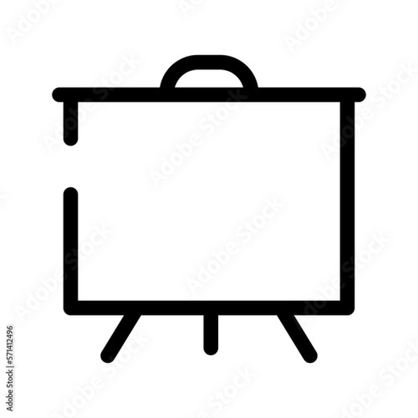 Fototapeta Projector Screen Icon Vector Symbol Design Illustration