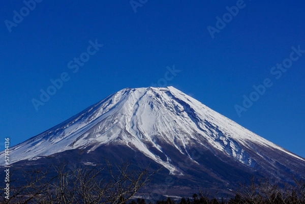 Fototapeta 絶景快晴の富士山