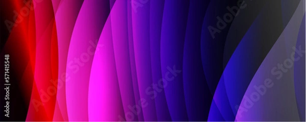Fototapeta Abstract background, trendy simple fluid color gradients waves. Vector Illustration For Wallpaper, Banner, Background, Card, Book Illustration, landing page