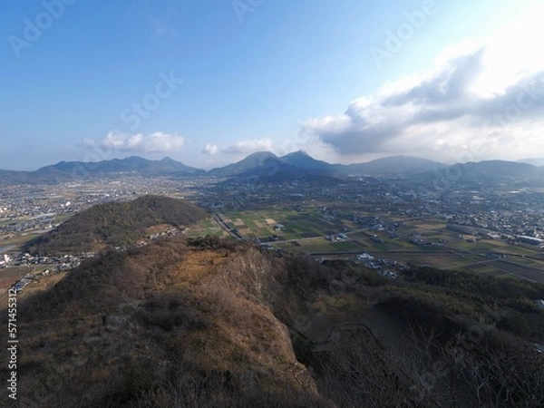 Fototapeta 爺神山（バレンタイン山・讃岐七富士・高瀬三山）【香川県三豊市高瀬町】