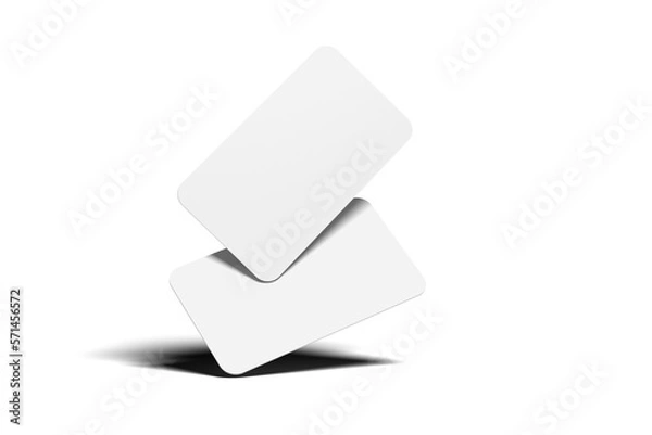 Obraz blank rounded business card mockups