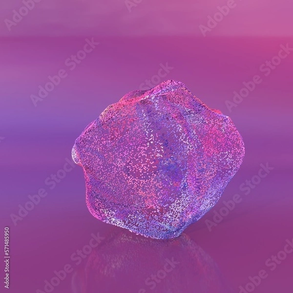 Obraz colored background with particles, on the background of the ball