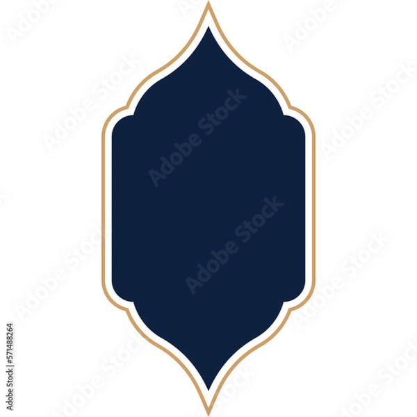 Obraz Islamic Window Decorative Line (1)