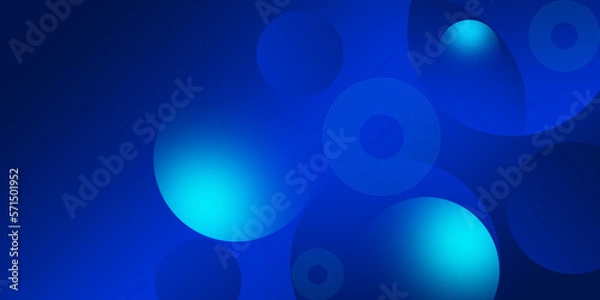 Fototapeta Modern blue geometric shapes corporate abstract technology background. Abstract graphic design banner pattern presentation background web template