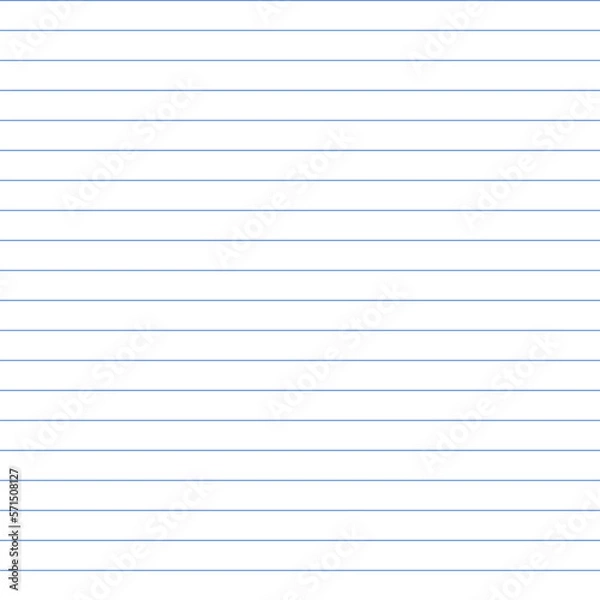 Obraz Template for striped notepad, school notebook. Vector seamless pattern on white background.