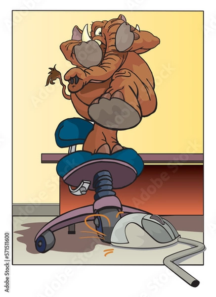 Obraz coward elephant