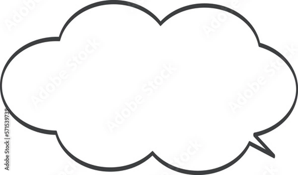 Obraz シンプルなふきだし