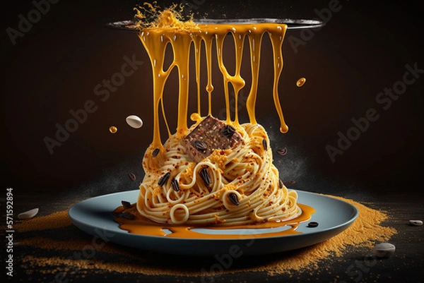 Obraz Delicious carbonara, generative ai