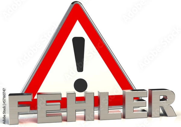 Obraz Achtung Fehler
