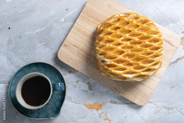 Obraz apple pie with coffee