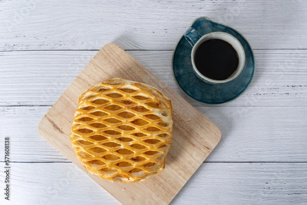 Obraz apple pie with coffee