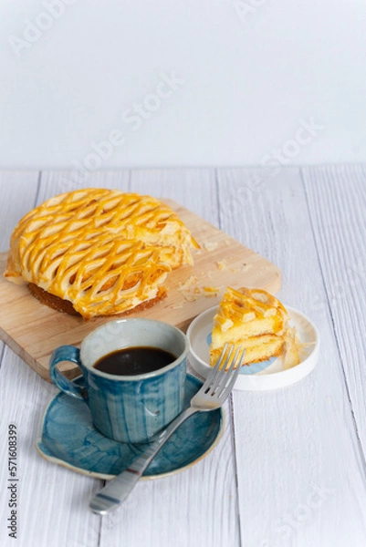 Obraz pie with coffee