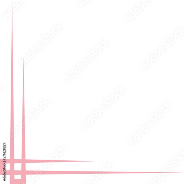Obraz pink line corner frame decoration