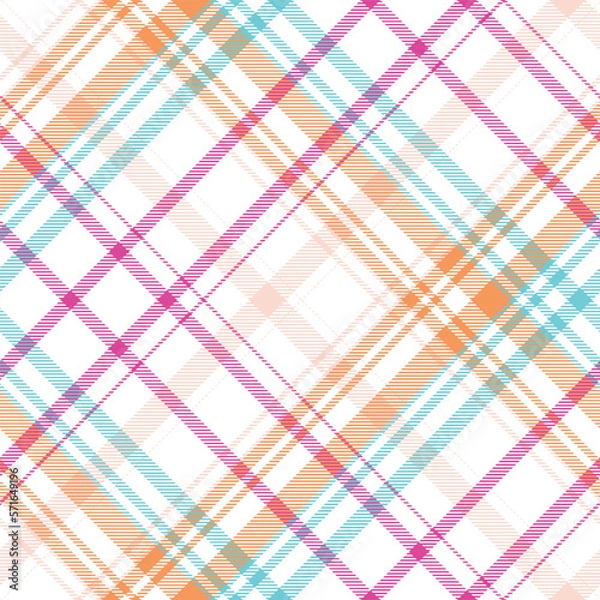 Fototapeta Check Tartan pattern plaid is a patterned cloth consisting of criss crossed, horizontal and vertical bands in multiple colours.Seamless tartan for  scarf,pyjamas,blanket,duvet,kilt large shawl.
