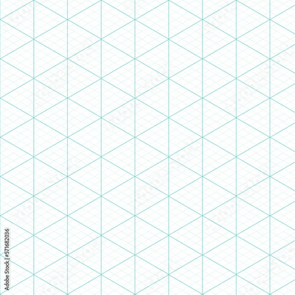 Obraz Isometric grid seamless pattern, scalable