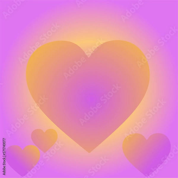 Obraz background with hearts