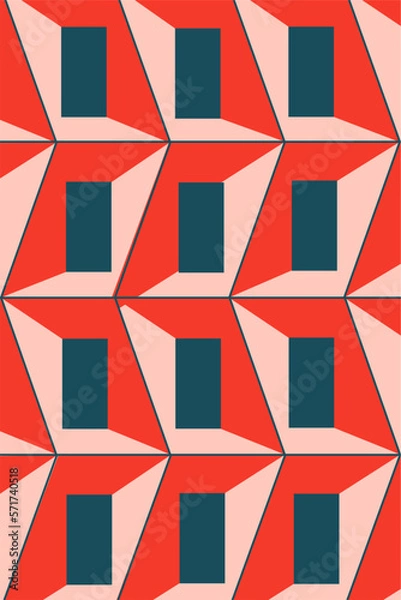 Fototapeta minimalist abstract pattern vector graphic 