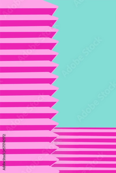 Fototapeta minimalist abstract architecture vector graphic 