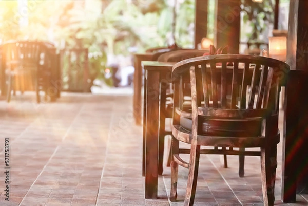 Obraz table setting in the restaurant for the cafe interior menu