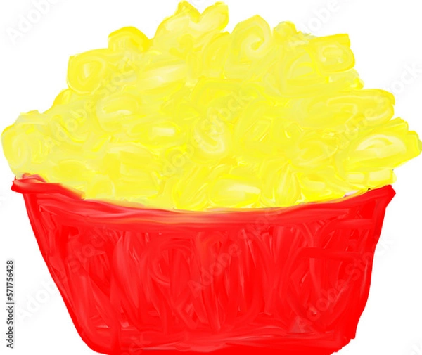 Obraz popcorn vector