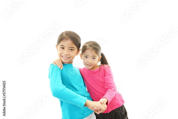 Fototapeta 仲良く遊ぶ女の子たち