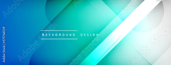 Obraz Abstract vector background. Shadow lines and lights with round elements and circles composition. Vector Illustration For Wallpaper, Banner, Background, Card, Book Illustration, landing page