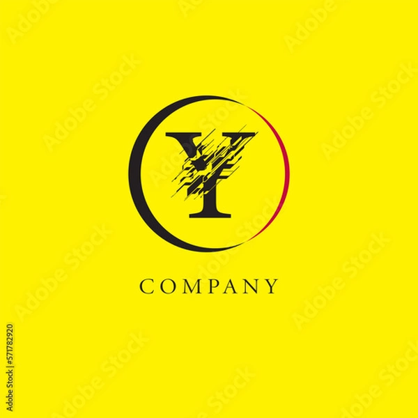 Obraz Vector Y Logo, Beautiful Logotype for luxury branding. Elegant and stylish broken font design for your company.