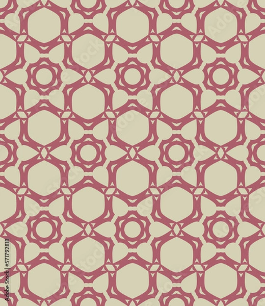 Fototapeta Abstract tileable geometric pattern. A seamless background, vintage texture.	
